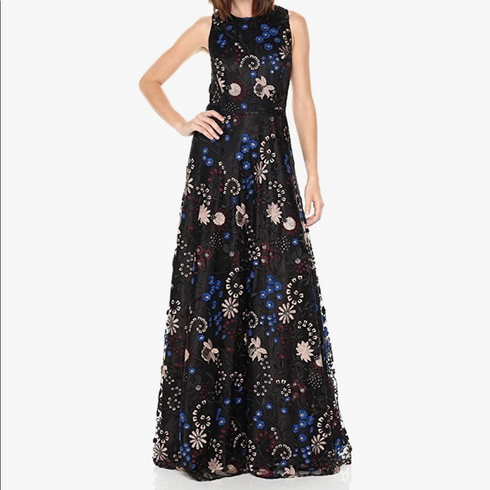 Tahari by Arthur S. Levine Women's embroidered Gown dress
